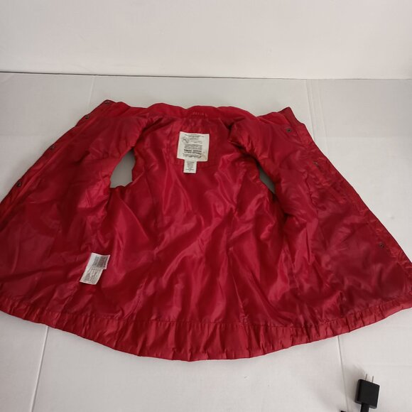 Eddie Bauer Red Quilted Down Fall Winter Outdoor Vest Women’s Size M - Picture 5 of 16